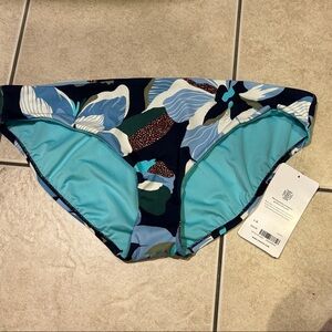 Athleta Women's Bikini Bottom - Blue and White Floral